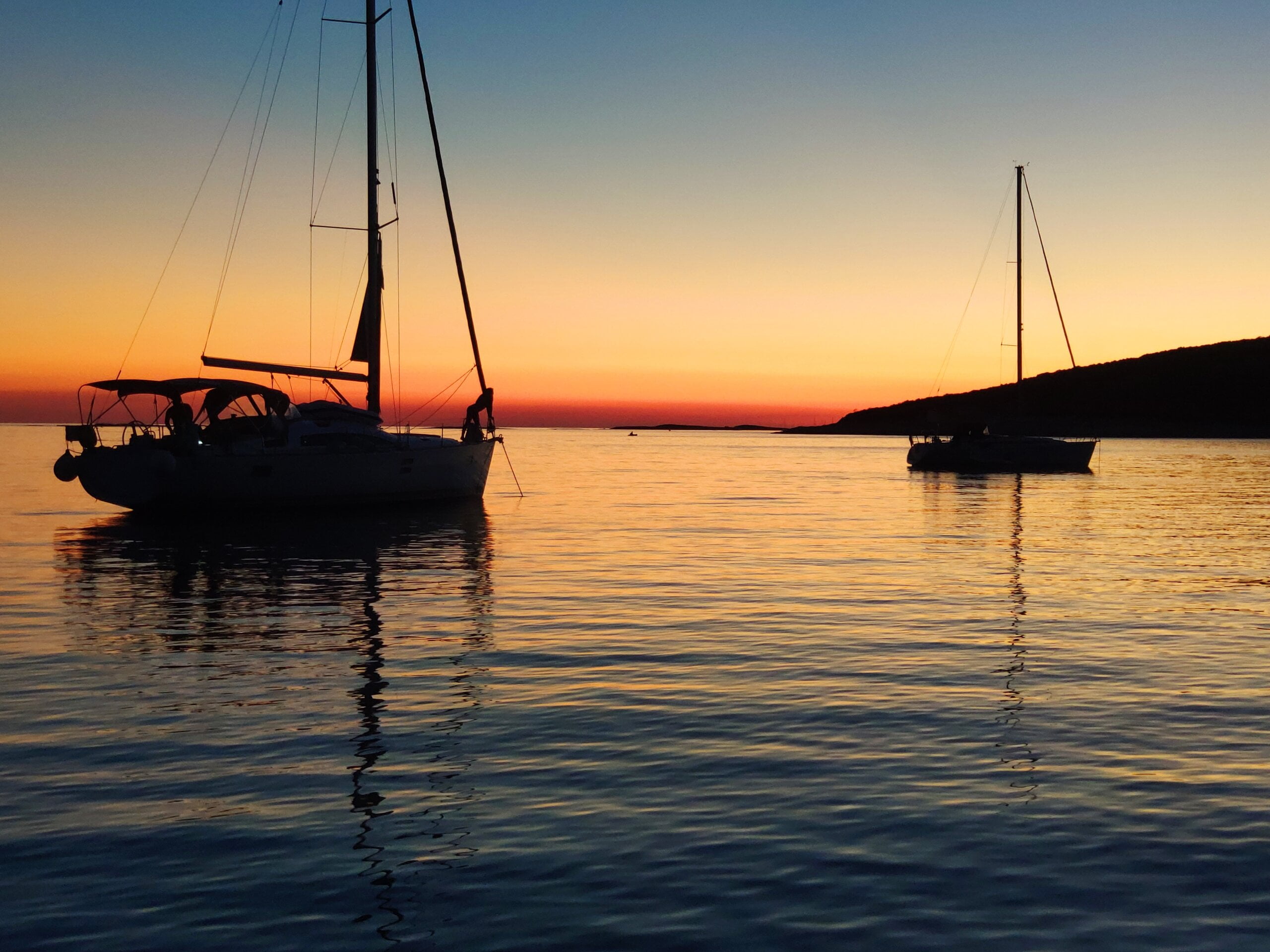 perfect anchorage your naturist skipper will find for you